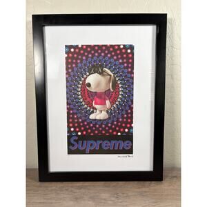 Fairchild Paris Supreme X Peanuts Snoopy Numbered Print 39/300-‎ EUC